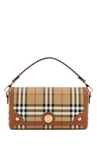 Printed Canvas Note Handbag - Burberry - Modalova