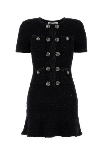 Buttoned Knit Mini Dress - self-portrait - Modalova