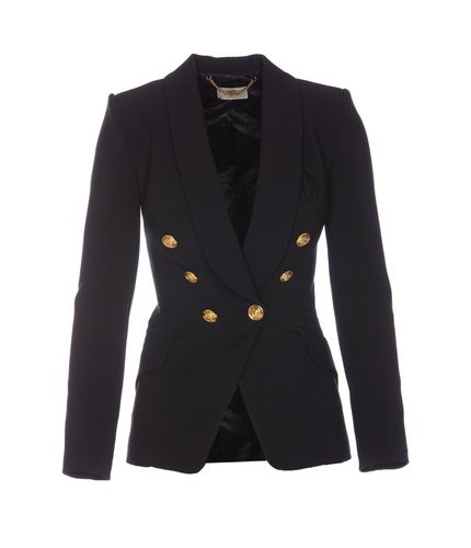 Double Breasted Blazer - Elisabetta Franchi - Modalova