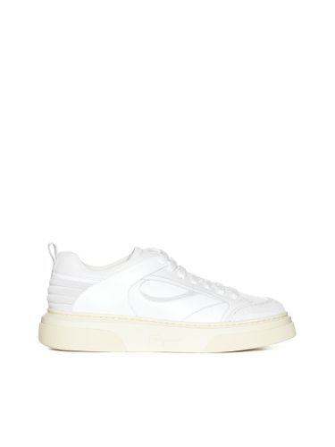 Ferragamo Cassina Leather Sneakers - Ferragamo - Modalova