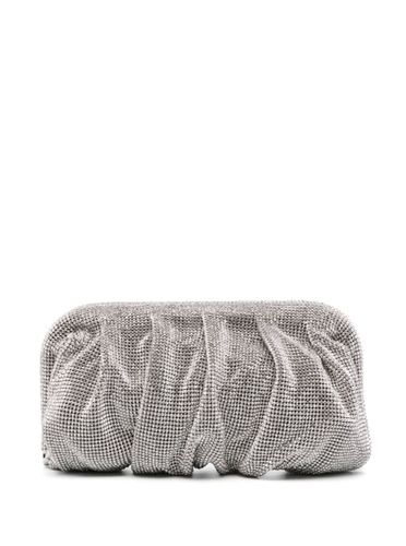 Venus La Grande Silver Clutch Bag In Fabric With Allover Crystals Woman - Benedetta Bruzziches - Modalova