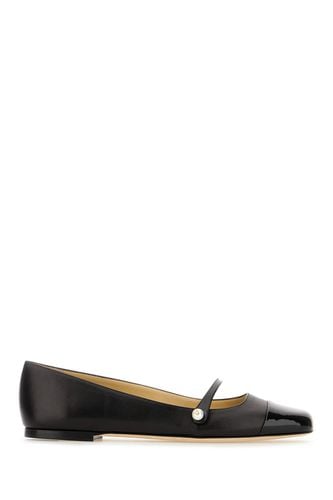 Black Nappa Leather Elisa Ballerinas - Jimmy Choo - Modalova