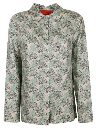 Boy Shirt In Fans Mint Silk Twill - La DoubleJ - Modalova