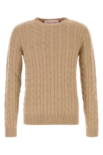 Camel Cashmere Sweater - Valentino Garavani - Modalova