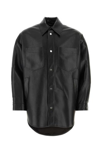 Synthetic Leather Oversize Martin Shirt - Nanushka - Modalova