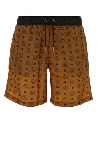 Printed Polyester Swimming Shorts - MCM - Modalova