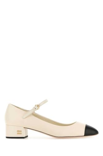 Miu Miu Ivory Leather Pumps - Miu Miu - Modalova