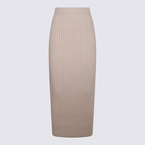 Max Mara Beige Seta Wool Skirt - Max Mara - Modalova