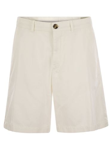 Cotton Gabardine Bermuda Shorts - Brunello Cucinelli - Modalova