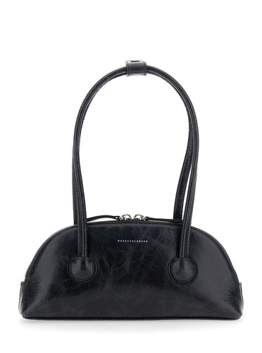 Bessette Shoulder Bag With Logo On The Front And Double Zip In Leather Woman - Marge Sherwood - Modalova