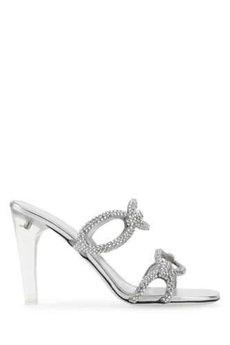 Silver Leather Chain 1967 Mules - Valentino Garavani - Modalova