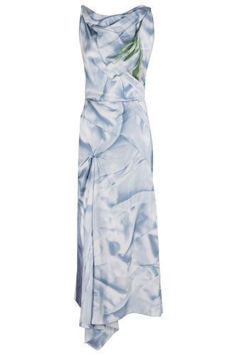 Asymmetric Draped Midi Dress - Victoria Beckham - Modalova