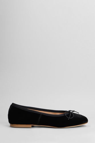 Anniel Ballet Flats In Black Velvet - Anniel - Modalova