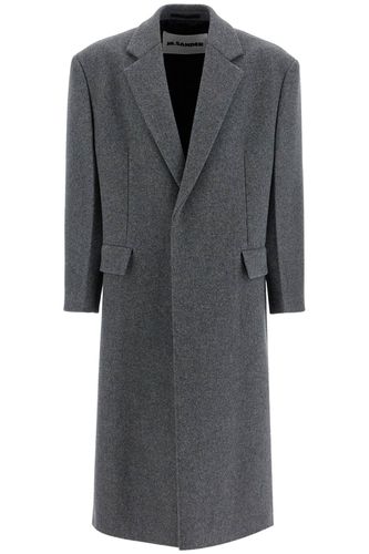 Jil Sander Long Felted Wool Coat - Jil Sander - Modalova