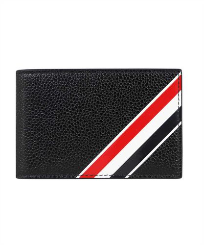 Leather Flap-over Wallet - Thom Browne - Modalova