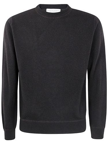 Long Sleeves Cashmere Wool Round Neck Sweatshirt - Filippo De Laurentiis - Modalova