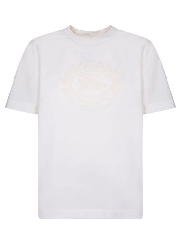 Burberry Ivory Logo Jersey T-shirt - Burberry - Modalova