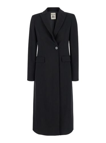 Double-breasted Coat With Peak Revers In Viscose Blend Stretch Woman - SEMICOUTURE - Modalova