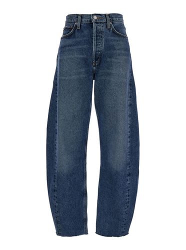 Luna Five-pocket Jeans In Denim Woman - AGOLDE - Modalova