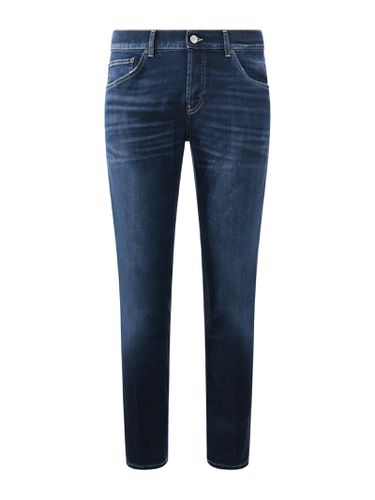 Mius Slim Fit Jeans In Dark Stretch Denim - Dondup - Modalova