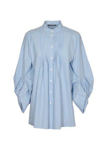 Balloon-sleeved Stripe Shirt - Alberta Ferretti - Modalova