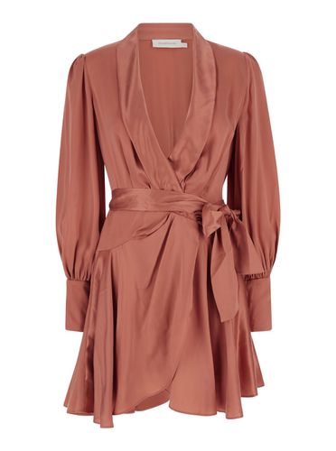 Wrap Mini Dress In Silk Woman - Zimmermann - Modalova