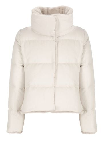 Herno Cashmere And Silk Down Jacket - Herno - Modalova