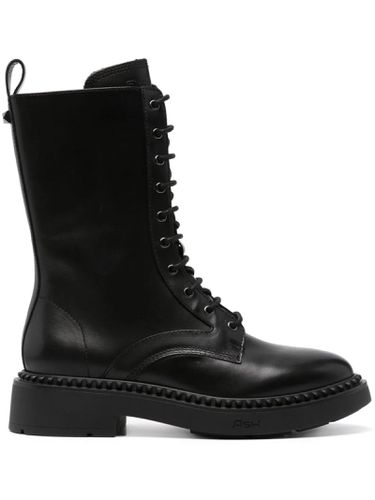 Ash Black Calf Leather Marlin Boots - Ash - Modalova