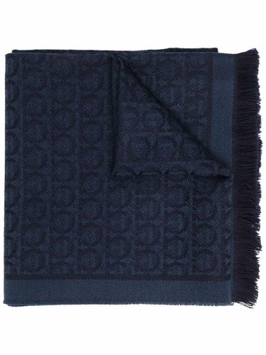 All-over Patterned Fringed Edge Scarf - Ferragamo - Modalova