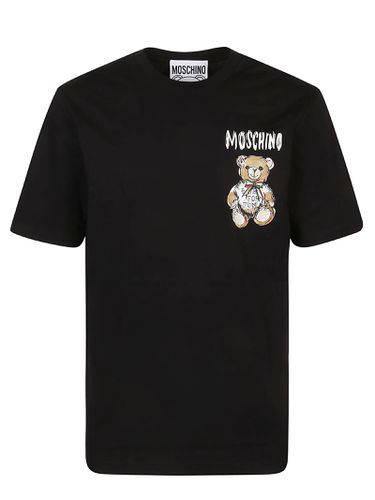 Moschino Drawn Teddy Bear T-shirt - Moschino - Modalova