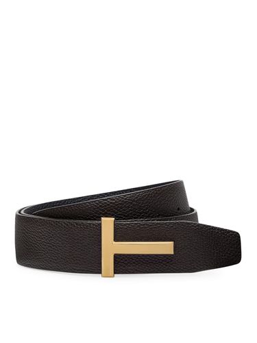 Tom Ford Ridge T Leather Belt - Tom Ford - Modalova