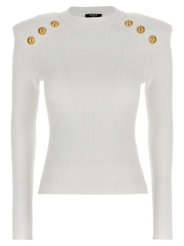 Balmain Logo Button Sweater - Balmain - Modalova