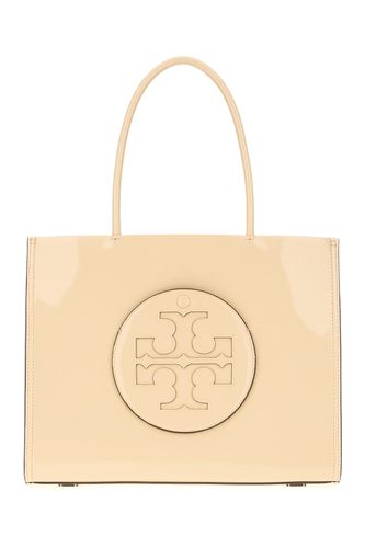 Cream Synthetic Leather Ella Bio Small Shopping Bag - Tory Burch - Modalova