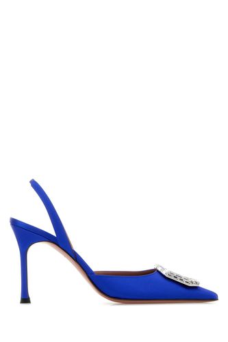 Camelia Sling 90 Satin Eletric Blue - Amina Muaddi - Modalova