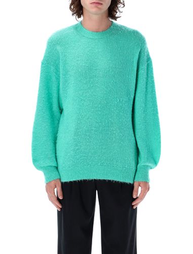 Brushed Wool Cashmere Silk Knit Sweater - Auralee - Modalova