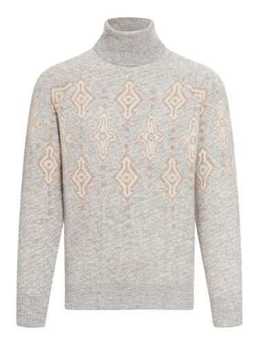 Sweater With Inlays - Brunello Cucinelli - Modalova