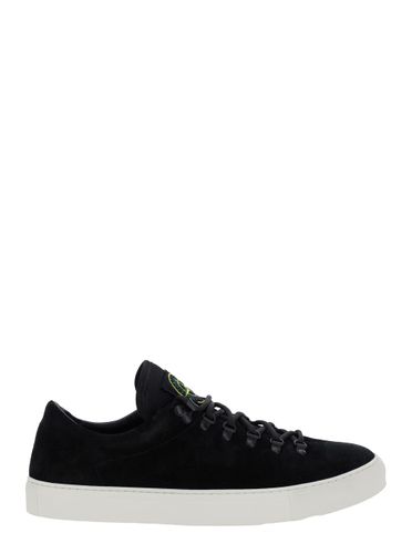 Low Top Sneakers With Logo Patch On The Tongue In Suede Man - Stone Island - Modalova