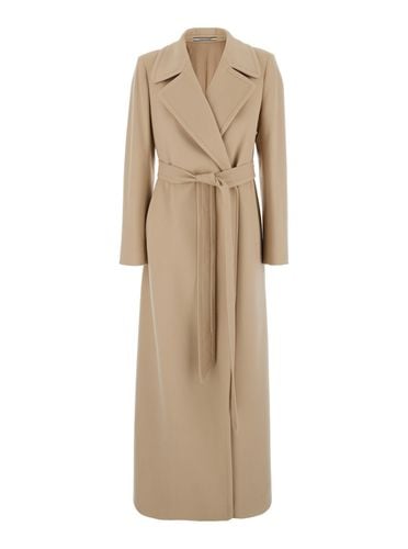 Melody Coat With Waist Belt In Virgin Wool Woman - Tagliatore - Modalova