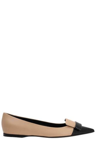 Pointed-toe Slip-on Flat Shoes - Sergio Rossi - Modalova