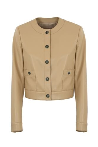 Nappa Effect Jacket With Oval-t Buttons - TwinSet - Modalova