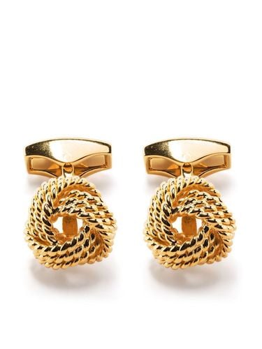 Cufflinks Node Brass Yellow Gold Rope - Tateossian - Modalova