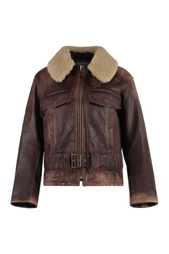 Golden Goose Ilaria Leather Jacket - Golden Goose - Modalova