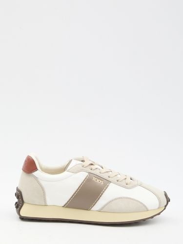 Sneakers In Leather And Technical Fabric - Tod's - Modalova