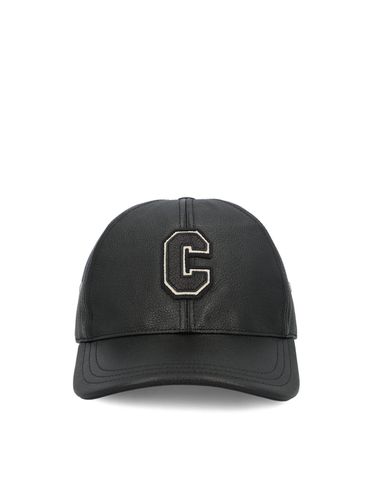 Celine Logo Patch Leather Cap - Celine - Modalova