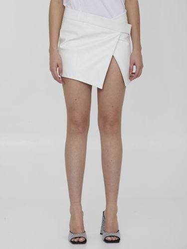 The Attico Cloe Leather Miniskirt - The Attico - Modalova