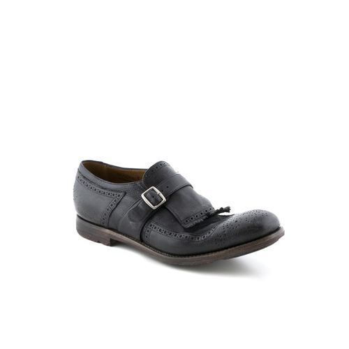 Shanghai Black Glacé Calf Monk Strap Shoe - Church's - Modalova