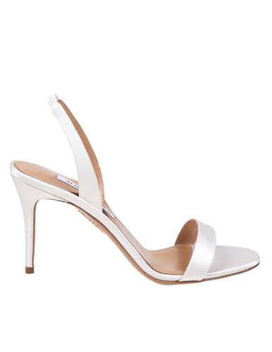 Sandal So Nude 85 Satin Color - Aquazzura - Modalova