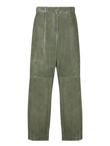 Forte_Forte Lizard Printed Suede Cargo Trousers - Forte Forte - Modalova