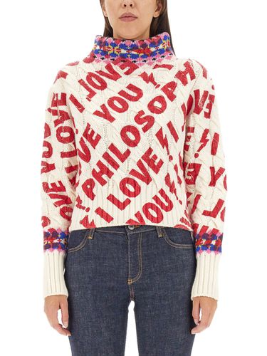 I Love You Philosophy Jersey - Philosophy di Lorenzo Serafini - Modalova