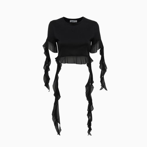 Blumarine Ruffled T-shirt - Blumarine - Modalova